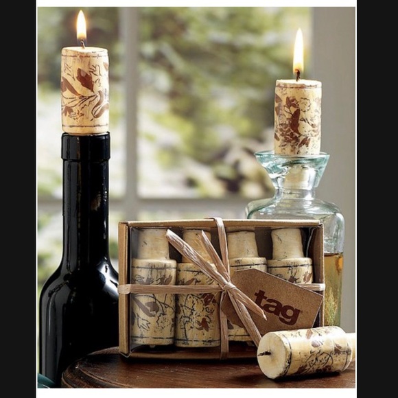 3 for $20‼️CLEARANCE‼️Wine Cork Candle Set of Four - Picture 3 of 5